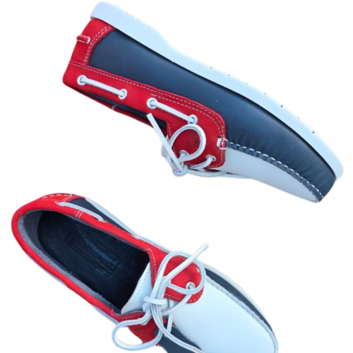 NAUTICO TRICOLOR NAVY-ROJO-BLANCO 44