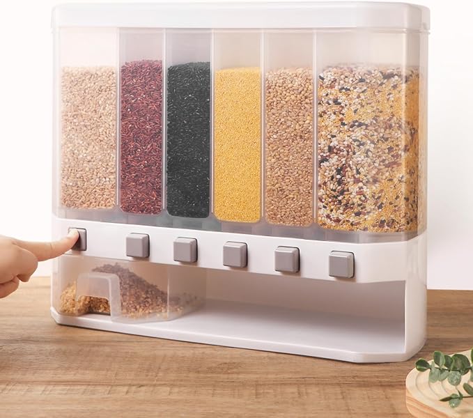 DISPENSADOR DE ALIMENTOS SECOS 6 EN 1 (12 UND X CAJA) SH-333