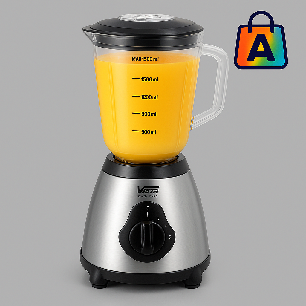 LICUADORA VISTA VASO DE CRISTAL VB-279 ( 6 UND X CAJA)