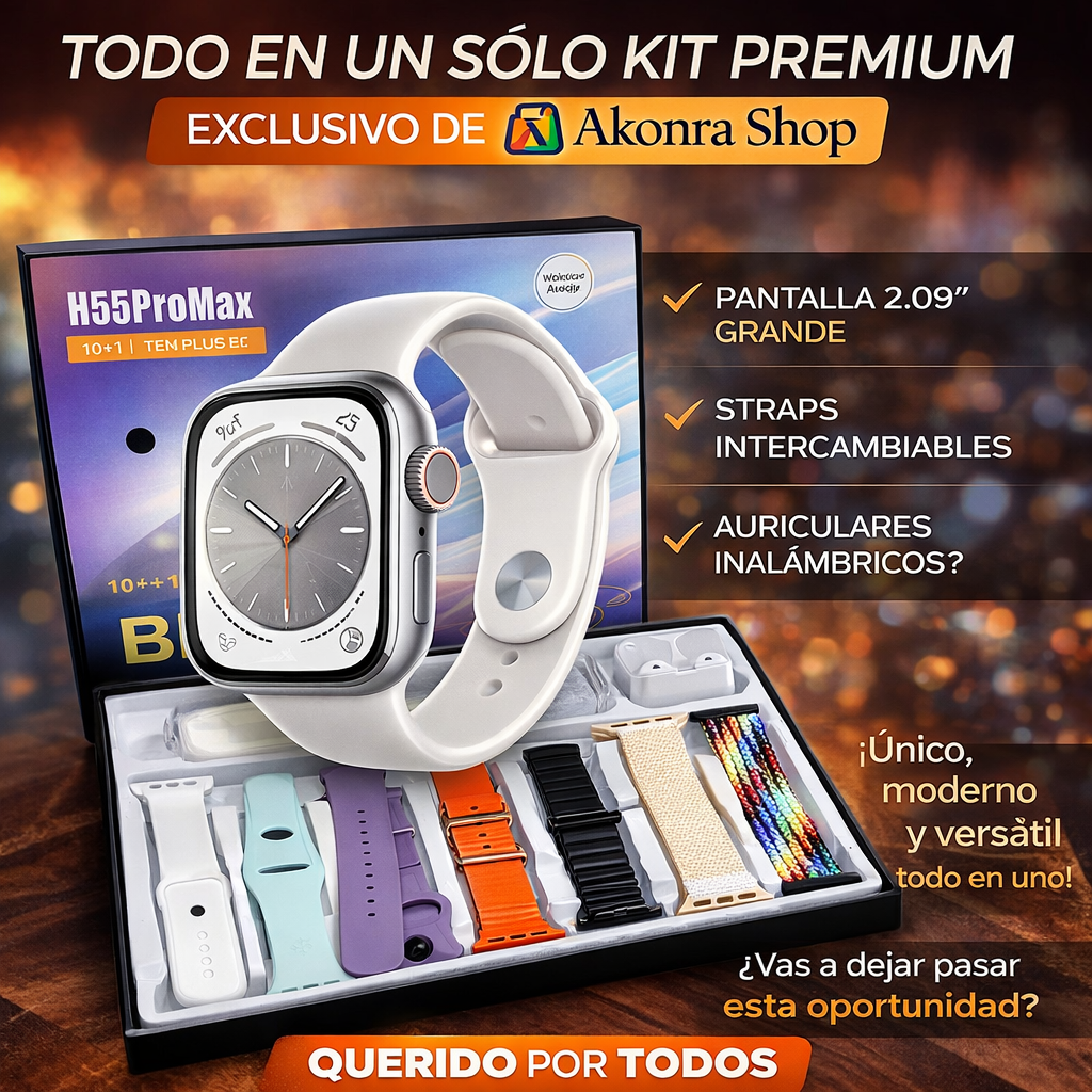 SET DE RELOJ 8+1 SMART H55PROMAX