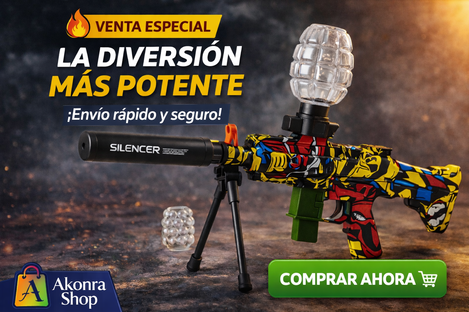 PISTOLA HIDROGEL WH69-1 M249